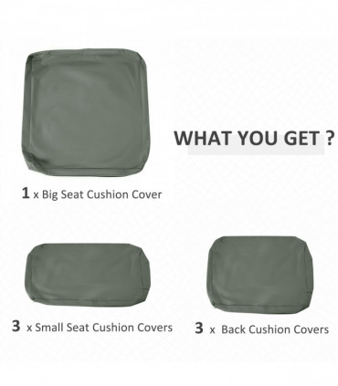 Rattan Garden Wicker Patio Furniture Cushion Cover Sofa Cover Replacement