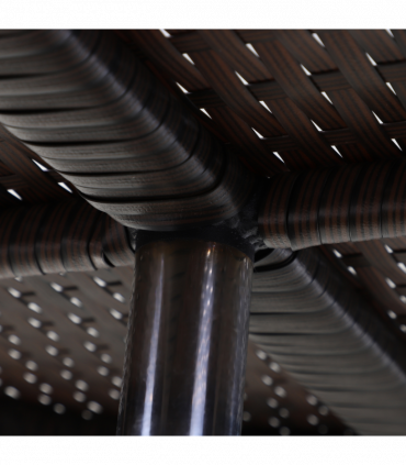 Rattan Ice Bucket Cooler Table Beer Patio Party Activity Bar W/Table-Brown