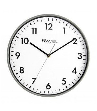 Ravel 30cm White Dial Grey Wall Clock R.WC.30.13