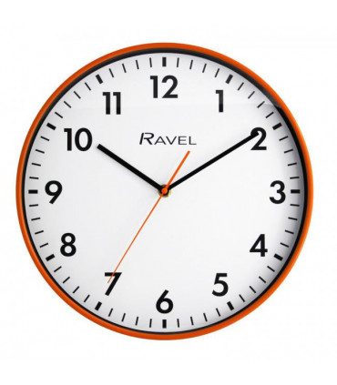 Ravel 30cm White Dial Orange Wall Clock R.WC.30.8