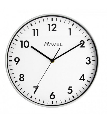 Ravel 30cm White Dial White Wall Clock R.WC.30.4
