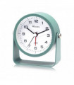 Ravel Bedside Round Metal Alarm Clock with Stand Green RC050.11