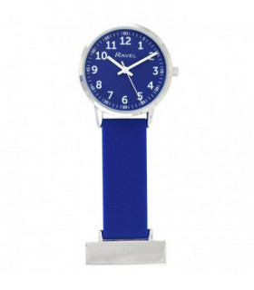 Ravel Blue Silicone Nurses Fob Watch R1107.16