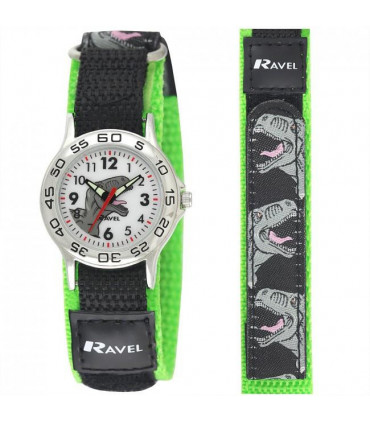 Ravel Childrens Velcro Dinosaur Watch R1507.59