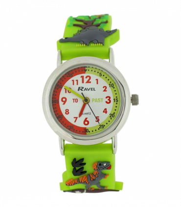 Ravel Children Girls & Boys 3D Cartoon Time Teacher Watch Dinosaur R1513.59