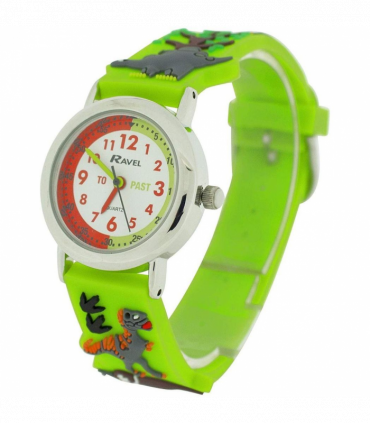 Ravel Children Girls & Boys 3D Cartoon Time Teacher Watch Dinosaur R1513.59