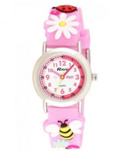 Ravel Children Girls 3D Cartoon Time Teacher Watch Bee R1513.83
