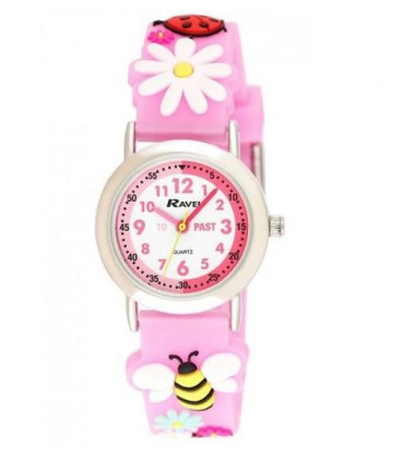 Ravel Children Girls 3D Cartoon Time Teacher Watch Bee R1513.83