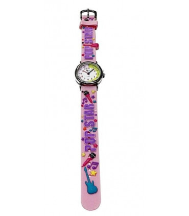 Ravel Children Girls 3D Cartoon Time Teacher Watch Pop Star R1513.48P