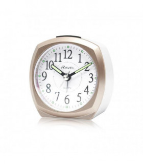 Ravel Front Colour Pop Beep Quartz Alarm Clock Gold RC047.2