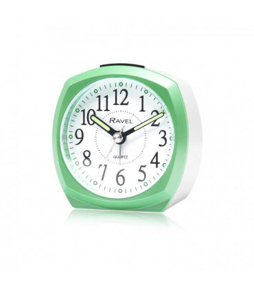 Ravel Front Colour Pop Beep Quartz Alarm Clock Green RC047.11
