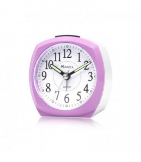 Ravel Front Colour Pop Beep Quartz Alarm Clock Lilac RC047.7