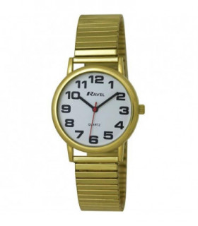 Ravel Mens Watch Gilt Expander Strap Watch R0208.01.1s
