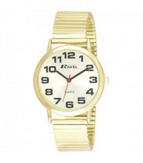 Ravel Mens Watch Gilt Expander Strap Watch R0208.05.1s