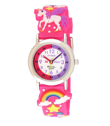 Ravel Children Girls 3D Cartoon Time Teacher Watch Unicorn R1513.79