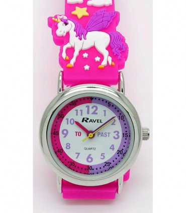 Ravel Children Girls 3D Cartoon Time Teacher Watch Unicorn R1513.79