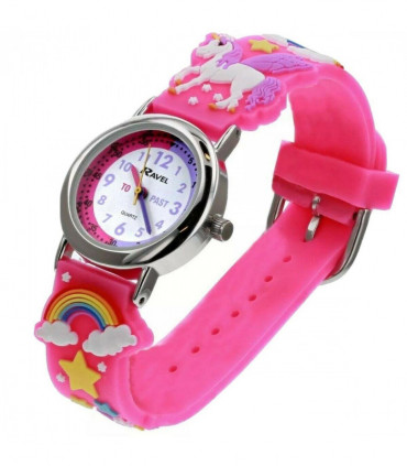 Ravel Children Girls 3D Cartoon Time Teacher Watch Unicorn R1513.79