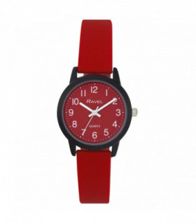 Ravel Ladies & Girls Sports Red Silicone Watch R1813.10
