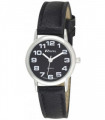 Ravel Ladies Basic Black Dial Black Leather Strap Watch R0105.07.2A