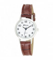 Ravel Ladies Classic Strap Watch Brown / Silver  Watch R0102.12.2A