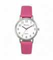 Ravel Ladies Classic White Dial Pink Leather Strap Watch R0140.15.2