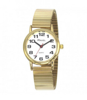 Ravel Ladies Gilt Expander Strap Watch R0208.01.2s