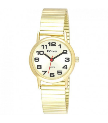 Ravel Ladies Gilt Expander Strap Watch R0208.05.2s
