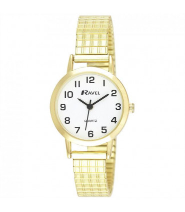 Ravel Ladies Gold White Dial Watch R0201.02.2S
