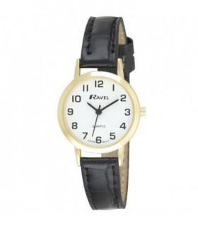 Ravel Ladies Leather Strap Quartz Watch R0102.01.2A