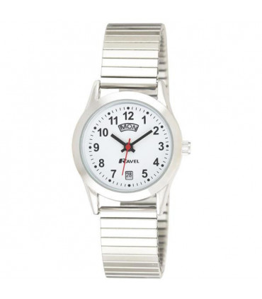 Ravel Womens Day Date Expander Silver Watch R0706.20.2EX