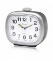 Ravel Large Sized Bedside Quartz Alarm Clock Black/Silver RC045.13