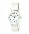 Ravel Mens Bold Number White Dial Silver Expander Bracelet Watch R0232.01.1