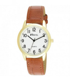Ravel Mens Classic Leather Strap Watch R0132.25.1
