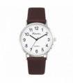 Ravel Mens Classic Big White Dial Brown Leather Strap Watch R0129.21.1