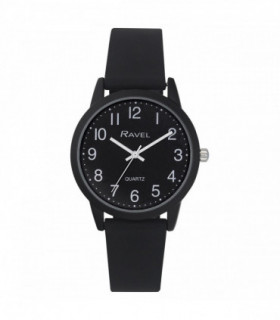 Ravel Mens Sports Black Dial Silicone Watch R1814.33