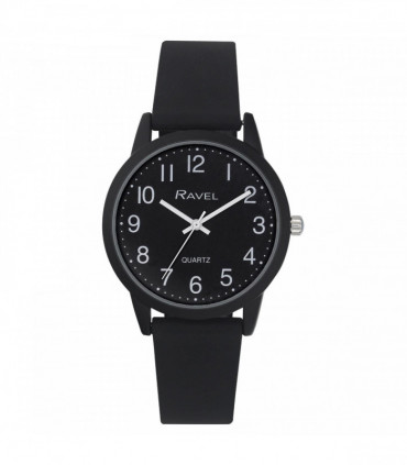 Ravel Mens Sports Black Dial Silicone Watch R1814.33