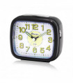 Ravel Mid sized Bedside Quartz Alarm Clock  Black RC044.3