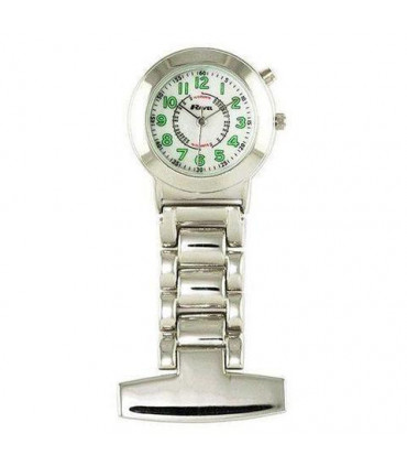 Ravel Nurses Watch with EL Backlight - Silver R1101EL