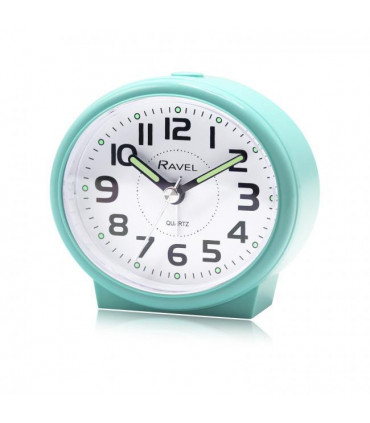 Ravel Pastille Oval Beep Quartz Alarm Clock Green RC046.11