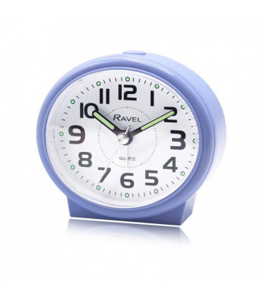 Ravel Pastille Oval Beep Quartz Alarm Clock Lilac RC046.7