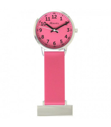 Ravel Pink Silicone Nurses Fob Watch R1107.5