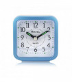 Ravel Rectangular Mini Bedside Quartz Alarm Clock - Blue RC043.6
