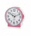 Ravel Round Mid Sized Bedside Quartz Alarm Clock - Pink RC039.5