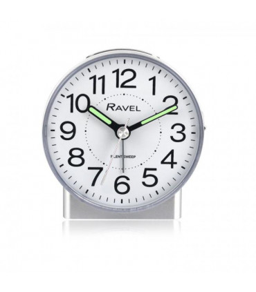 Ravel Round Mid Sized Bedside Quartz Alarm Clock RC039.2