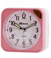 Ravel Small Square Quartz Travel Alarm Clock - Pink RC001.2