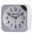 Ravel Small Square Quartz Travel Alarm Clock - White RC001.4