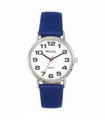 Ravel Unisex Mens Ladies Classic Big White Dial Blue Leather Strap Watch R0105.50.1
