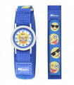 Ravel Childrens Velcro Emoji Watch Blue/Pink R1507.57 - CLEARANCE NEEDS RE-BATTERY