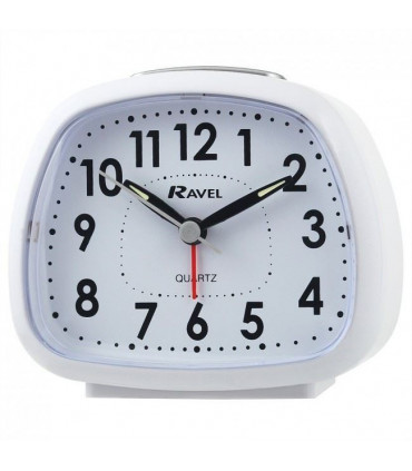 Ravel White Alarm Clock RC028.4