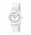 Ravel Ladies Bold Number White Dial Expander Bracelet Watch R0232.11.2
